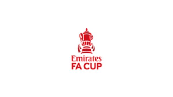 Logo da FA Cup em um fundo branco